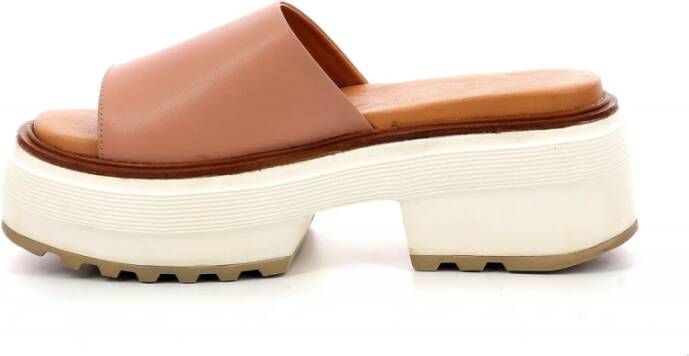 Kickers Sliders Beige Dames