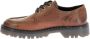 Kickers Stijlvolle Leren Derby Schoenen Brown Dames - Thumbnail 5