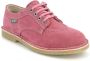 Kickers Stijlvolle Leren Derby Schoenen Pink Dames - Thumbnail 3