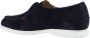 Kiton Blauwe Suède Mocassin met Rode Geborduurde Detail - Thumbnail 2