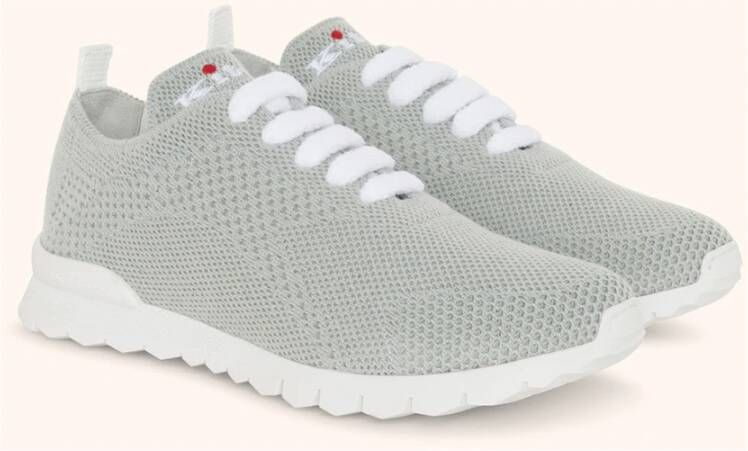 Kiton Blauwe Gebreide Sneakers met Uniek Ontwerp Gray Dames