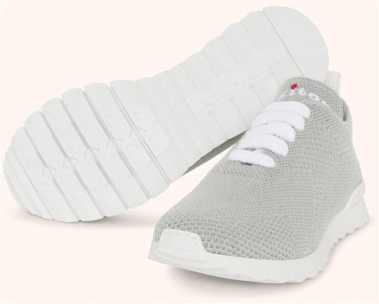 Kiton Blauwe Gebreide Sneakers met Uniek Ontwerp Gray Dames