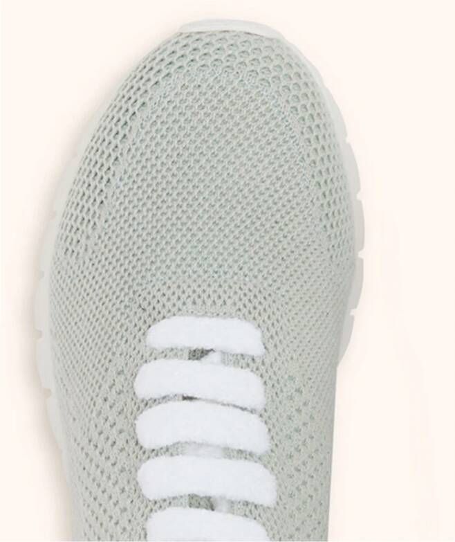 Kiton Blauwe Gebreide Sneakers met Uniek Ontwerp Gray Dames