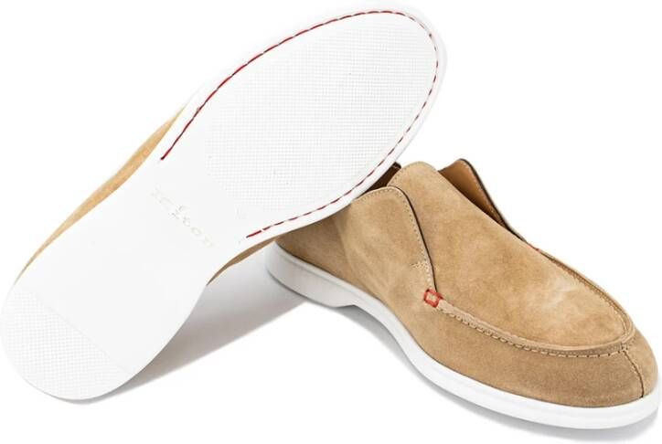 Kiton Comfortabele leren mocassin