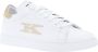 Kiton Leren Sneakers met Logo Borduursel White Heren - Thumbnail 3