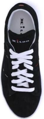 Kiton Leren Veterschoenen met Platte Zool