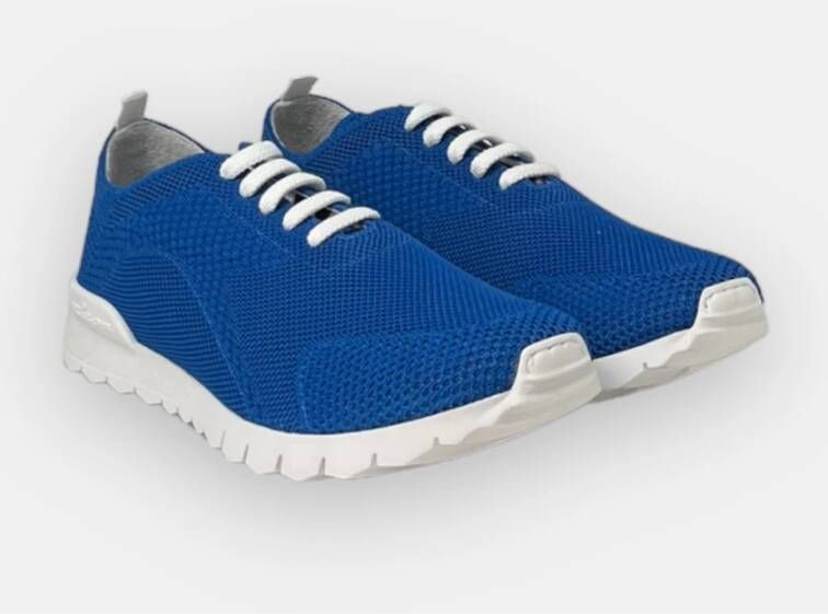 Kiton Blauwe China Sneakers voor de Moderne Man Blauw Heren