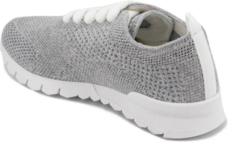 Kiton Luxe Cashmere Sneakers voor Modebewuste Vrouwen Grijs Dames