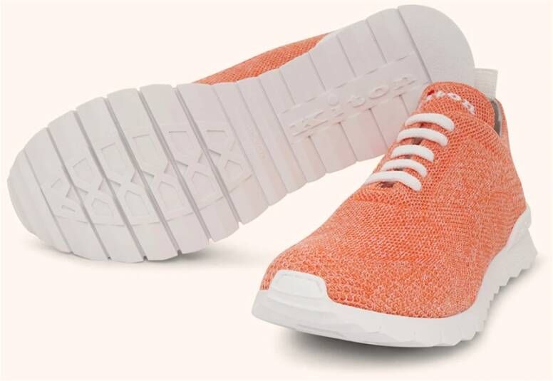 Kiton Sneakers Orange Heren