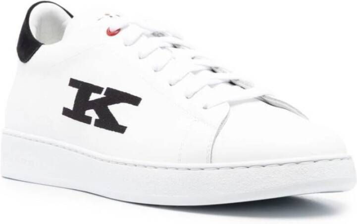 Kiton Stijlvolle witte sneakers voor heren Wit Heren