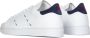 Kiton Witte Leren Sneakers met Blauwe en Rode Stiksels White Heren - Thumbnail 3