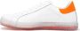 Kiton Handgemaakte leren sneaker met transparante contrasterende details White Heren - Thumbnail 2