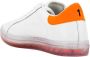 Kiton Handgemaakte leren sneaker met transparante contrasterende details White Heren - Thumbnail 4