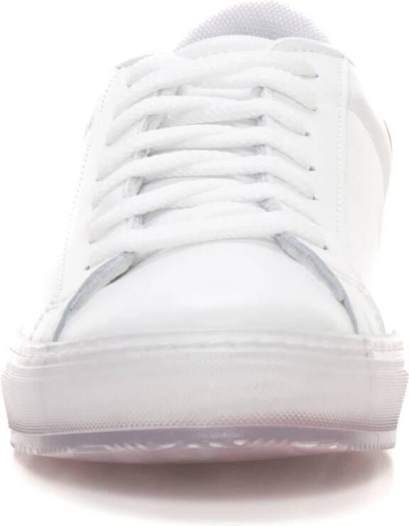 Kiton Leren sneakers met veters Wit Heren