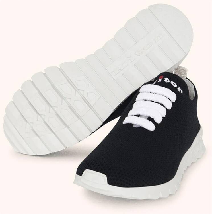 Kiton Zwarte FIT Cashmere Sneakers Zwart Dames