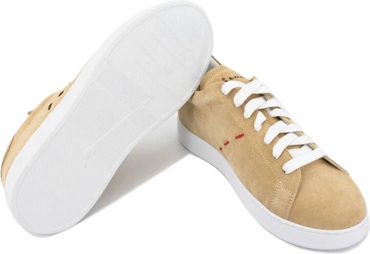 Kiton Suede Maxi Stitch Sneakers