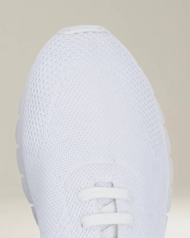 Kiton Witte Gebreide Sneakers