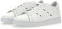 Kiton Witte Leren Sneakers met Rode Stiksels White Heren - Thumbnail 4