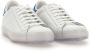Kiton Witte Leren Sneakers met Turquoise Hiel White Heren - Thumbnail 2
