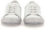 Kiton Witte Leren Sneakers met Turquoise Hiel White Heren - Thumbnail 3