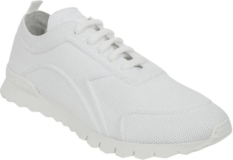 Kiton Witte Sneakers met Stoffen Textuur White Heren