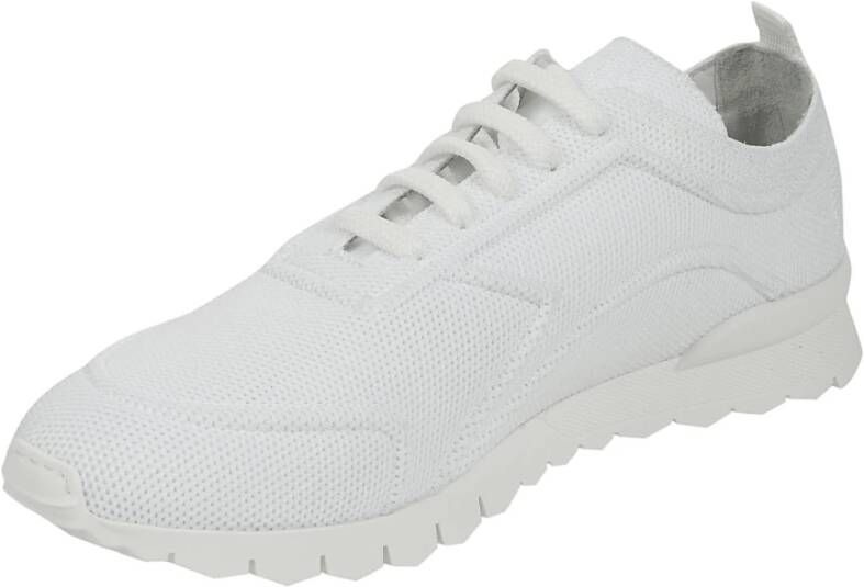 Kiton Witte Sneakers met Stoffen Textuur White Heren