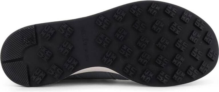Kiton Zwarte Sneakers met Logo Borduurwerk