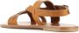 K.jacques Bruin lederen kruisband sandalen Brown Heren - Thumbnail 4