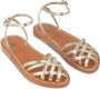 K.jacques Champagne Leren Sandaal Demetria Model - Thumbnail 2