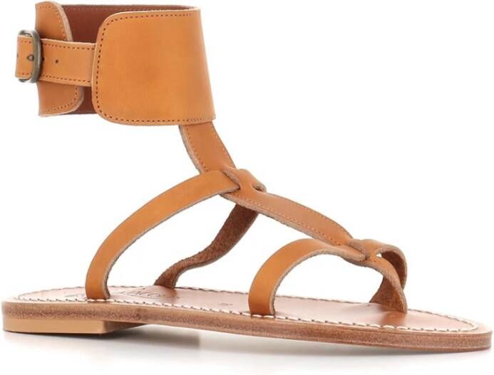 K.jacques Flat Sandals Brown Dames