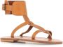 K.jacques Flat Sandals Brown Dames - Thumbnail 3