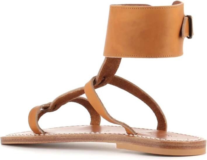 K.jacques Flat Sandals Brown Dames