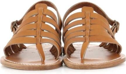 K.jacques Flat Sandals Brown Heren