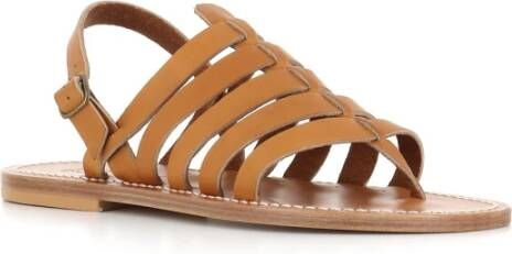 K.jacques Flat Sandals Brown Heren