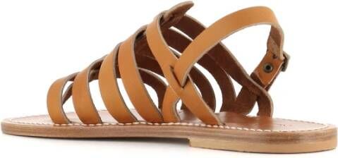 K.jacques Flat Sandals Brown Heren