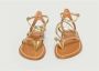 K.jacques Flat Sandals Yellow Dames - Thumbnail 3