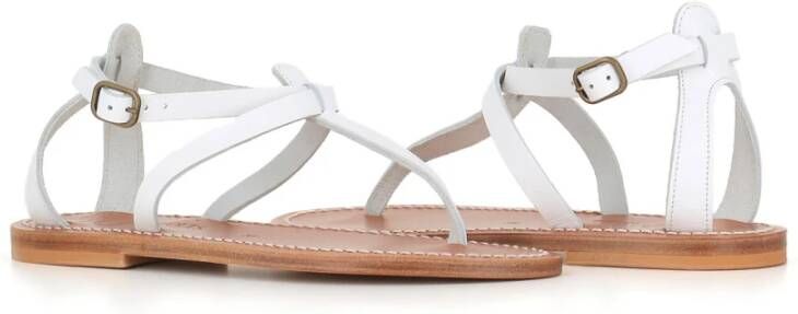 K.jacques Flat Sandals White Dames