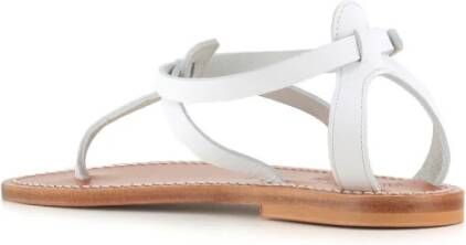 K.jacques Flat Sandals White Dames