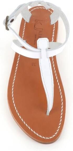 K.jacques Flat Sandals White Dames