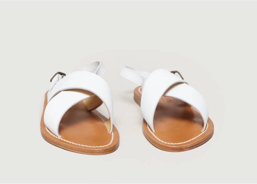 K.jacques Flat Sandals Wit Dames