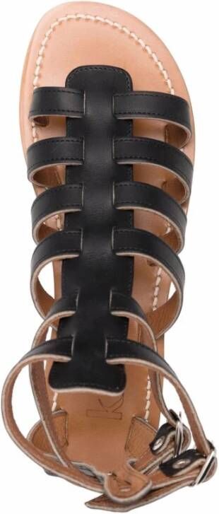 K.jacques Flat Sandals Zwart Dames