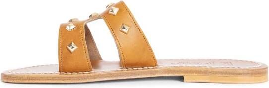 K.jacques Leren sandalen met studs