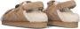 Kurt Geiger London Orson Teddy Pantoffels Sloffen Dames Beige - Thumbnail 9