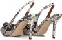 Kurt Geiger Belgravia slingback van leer met slangenprint - Thumbnail 4