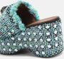 Kurt Geiger Blauwe Kristal Wig Sandalen Blue Dames - Thumbnail 6