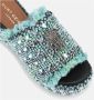 Kurt Geiger Blauwe Kristal Wig Sandalen Blue Dames - Thumbnail 7