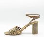Kurt Geiger Pierra sandalette van leer met metallic finish - Thumbnail 8