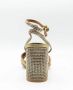 Kurt Geiger Pierra sandalette van leer met metallic finish - Thumbnail 9