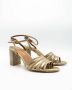 Kurt Geiger Pierra sandalette van leer met metallic finish - Thumbnail 7