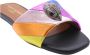 Kurt Geiger Kensington slipper van leer met metallic finish - Thumbnail 8